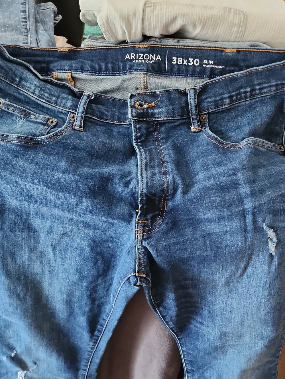 Arizona Jean Company Slim Fit Denim Jeans - Blue
